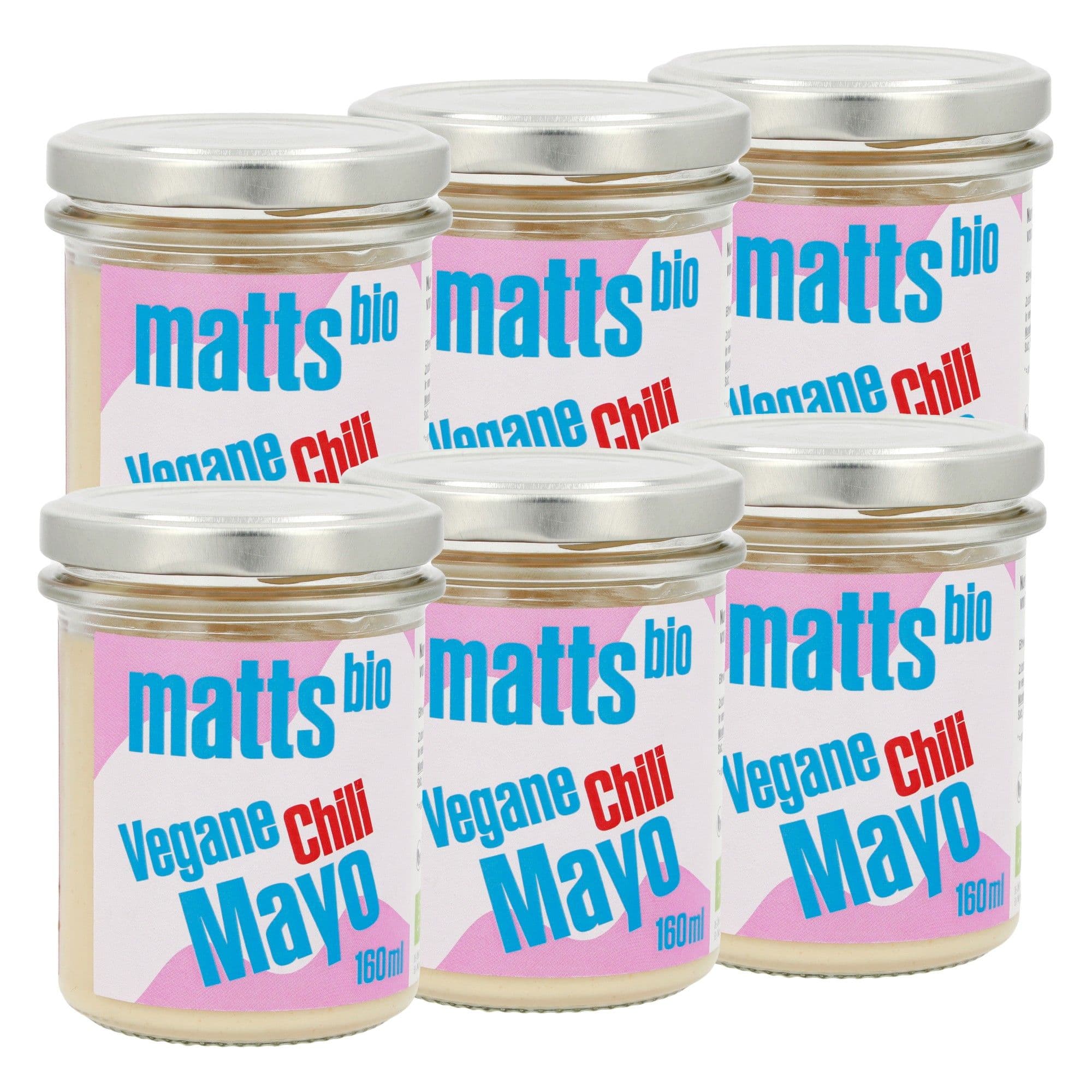 Vegane Chili Mayo 6 x 160 ml Etikett